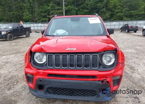 2019 Jeep Renegade Sport Fwd z USA, uszkodzony, nr VIN ZACNJAAB3KPK16296